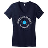 never trust an atom they make up everything Women's V-Neck T-Shirt