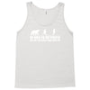 be nice to fat people bear chase funny pub joke Tank Top