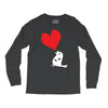 bird love heart animal graph note music party pop art gift Long Sleeve Shirts