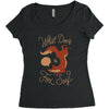 what does the fox say Women's Triblend Scoop T-shirt