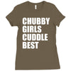 chubby girls cuddle best Ladies Fitted T-Shirt
