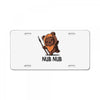 nub nub License Plate