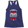 sorry girls this guy is taken by super sexy nurse Racerback Tank