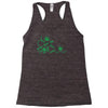 thc pot leaf molecule Racerback Tank