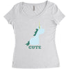 cute (2) Women's Triblend Scoop T-shirt