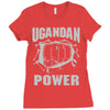 uganda power Ladies Fitted T-Shirt