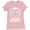 cheeky monkey funny Ladies Fitted T-Shirt