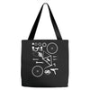 bicycle cyclopath bike hobby exploded Tote Bags