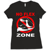 no flex zone arm gym workout Ladies Fitted T-Shirt