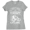 I Don't Need Therapy Just to Go Cycling Ladies Fitted T-Shirt