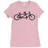 bike tandem Ladies Fitted T-Shirt