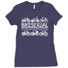 bikesexual i'll ride just about anything Ladies Fitted T-Shirt