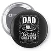 dad number one world's greatest Pin-back button