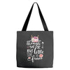 Tough She Be But Little She Is Fierce Tote Bags