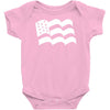 american flag sticker vinyl decal   usa stars united states country ca Baby Onesie