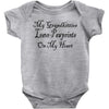grandkitties pawprints Baby Bodysuit