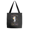 Unicorns are born in February Tote Bags