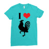 i love cock Ladies Fitted T-Shirt
