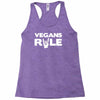 vegans rule Racerback Tank