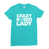 crazy boxer lady Ladies Fitted T-Shirt