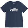 darwin'   fish V-Neck Tee