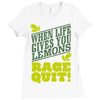 rage quit Ladies Fitted T-Shirt