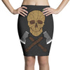 skull wood Pencil Skirts