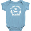 This Girl Loves Her Dalmatian Baby Onesie