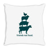 friends not food. Throw Pillow