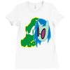 vector scratch Ladies Fitted T-Shirt