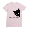 black cats rule Ladies Fitted T-Shirt