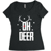 oh deer Women's Triblend Scoop T-shirt