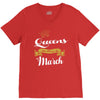 queens are born in march V-Neck Tee