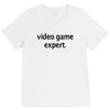 video game expert t shirt 3xl funny xbox ps3 nerdy geeky wii cod snipe V-Neck Tee