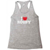 i love rugby mens funny cotton Racerback Tank