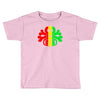 rasta skull and crossbones reggae dub club rave Toddler T-shirt