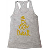 uomo dakar stampa oro moto deserto parigi africa sport Racerback Tank