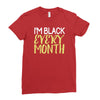 i'm black every month Ladies Fitted T-Shirt