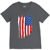 sa distress flag cool american V-Neck Tee