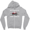 case ih red tractor boy comin' through Zipper Hoodie
