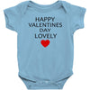 happy valentine day lovely Baby Bodysuit