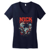 zombie band by thinkd d5rknq9 Women's V-Neck T-Shirt