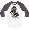 many colors  snake 3/4 Sleeve Shirt