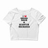 geek chick nr 1 Crop Top