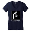 game over baby Women's V-Neck T-Shirt
