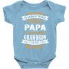 Super Cool Papa Of A Freaking Awesome Grandson Baby Onesie