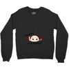 December Peeking Out Baby Boy in Spanish Crewneck Sweatshirt