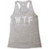 wtf where's the food Racerback Tank