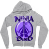 ninja dad Zipper Hoodie