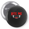 bite me halloween vampire teeth Pin-back button